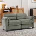 HAOMARKETS Corduroy Sofa Set, Upholstered Loveseat by HAOMARKETS