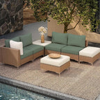 8Pcs Outdoor Cushion Covers, Elastic Patio Cushion Covers | Washable, - Image 5