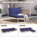 Crestlive Products Outdoor Patio Furniture Set, 4 Seater Modular Oversized - Image 8