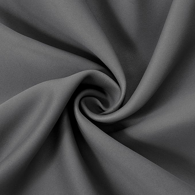 Grey Thermal Blackout Curtains/42 x 84 Inch/Set of 2 Panels Room Darkening - Image 5