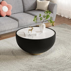Round Marble Coffee Table Set of 2, 2 Piece Coffee Table and End Table - Image 6