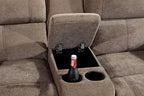 Betsy Furniture Modern Fabric Recliner Sofa Set, Loveseat w/Console, Recliner - Image 4