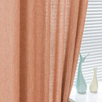 MYSKY HOME Burnt Orange Curtains - Image 4