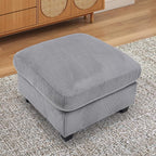 HAOMARKETS Corduroy Sofa Set, Upholstered Ottoman Footrest, Modern Living Room - Image 3