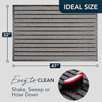 ubdyo Extra Durable Door Mat Outside Entrance | Dirt Trapping, Non-Slip Backing - Image 2