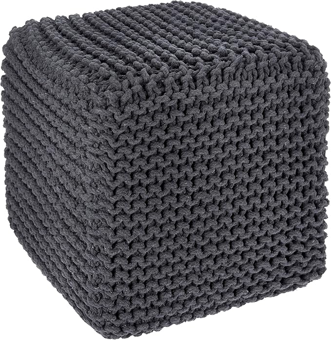 REDEARTH Cube Pouf Foot Stool Ottoman by REDEARTH