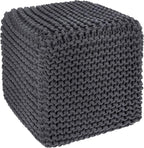 REDEARTH Cube Pouf Foot Stool Ottoman by REDEARTH
