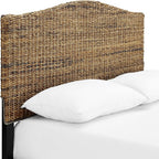 Crosley Furniture Serena Handwoven Natural Fiber Rattan Bed Headboard, Banana - Image 5