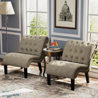 Accent Chair for Bedroom Living Room Modern Button Tufted Upholstered Armless - Image 6