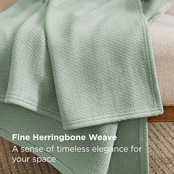 Bedsure GentleSoft 100% Cotton Blanket Twin XL Size - Image 3