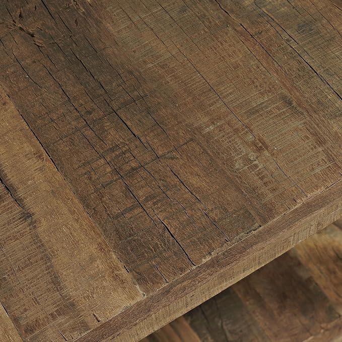Jofran Reclamation Rustic Reclaimed Solid Wood Square End Table - Image 4
