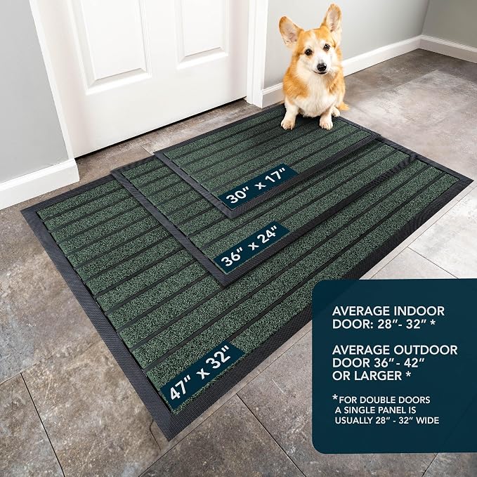 ubdyo Extra Durable Door Mat Outside Entrance | Dirt Trapping, Non-Slip Backing - Image 3