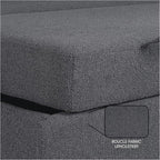 Serta Galway 66.5" Convertible Sleeper Loveseat, Full Size, Dreamcoil Comfort - Image 9