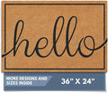 Barnyard Designs Natural Coco Coir Non-Slip Doormat | Heavy-Duty Welcome Mat by BarnyardDesigns