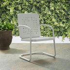 Crosley Furniture Bates 2-Piece Outdoor Chair Set, Retro Metal Patio Chairs - Image 9