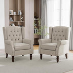 Mid-Century Modern 2-Piece Wingback Chair Set by PiaRicco