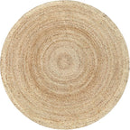 Hausattire Jute Braided Round Rug, 4 ft | 100% natural jute, hand woven - Image 5