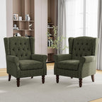 Mid-Century Modern 2-Piece Wingback Chair Set by PiaRicco