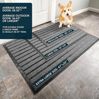 ubdyo Extra Durable Door Mat Outside Entrance | Dirt Trapping, Non-Slip Backing - Image 3