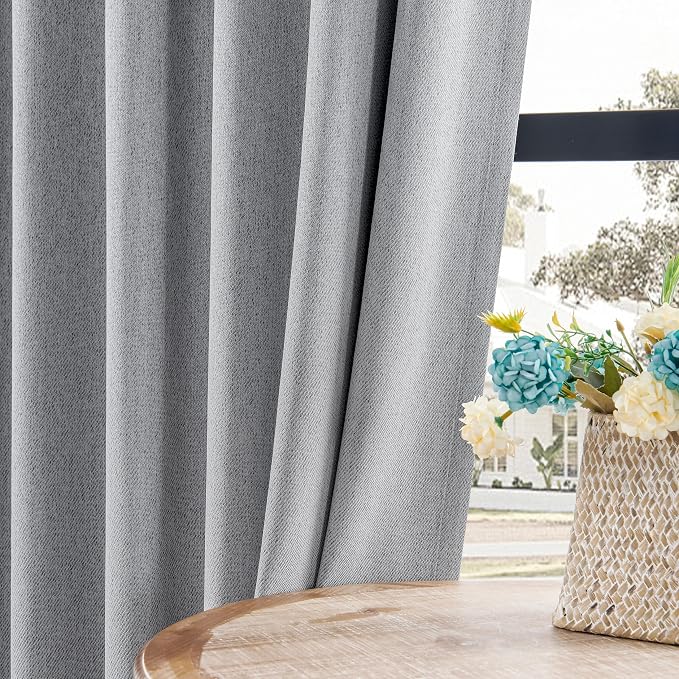 Joydeco Faux Linen Blackout Curtains - Image 5