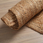 Hausattire Jute Braided Area Rug, 4x6 ft | 100% natural jute, hand woven - Image 7