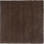 SAFAVIEH California Premium Shag Collection 6'7" x 6'7" Square Brown SG151 - Image 3