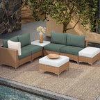 8Pcs Outdoor Cushion Covers, Elastic Patio Cushion Covers | Washable, - Image 5