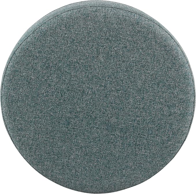 Homepop Home Decor | Upholstered Round Storage Ottoman | Ottoman - Image 9