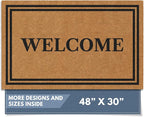 Barnyard Designs Natural Coco Coir Non-Slip Doormat | Heavy-Duty Welcome Mat by BarnyardDesigns