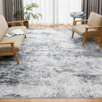 8x10 Area Rugs for Living Room Washable Bedroom Dining Room Blue Grey | Modern - Image 3