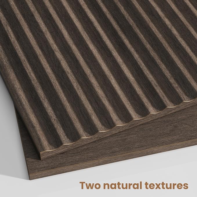 Fluted Nightstand Set of 2, Modern End Table - Image 4