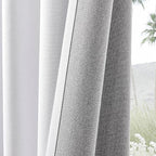 Joydeco Faux Linen Blackout Curtains - Image 3