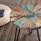 Greenage Reclaimed Wood End Table Bedroom - Image 3