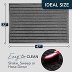 ubdyo Extra Durable Door Mat Outside Entrance | Dirt Trapping, Non-Slip Backing - Image 2