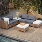 8Pcs Outdoor Cushion Covers, Elastic Patio Cushion Covers | Washable, - Image 5