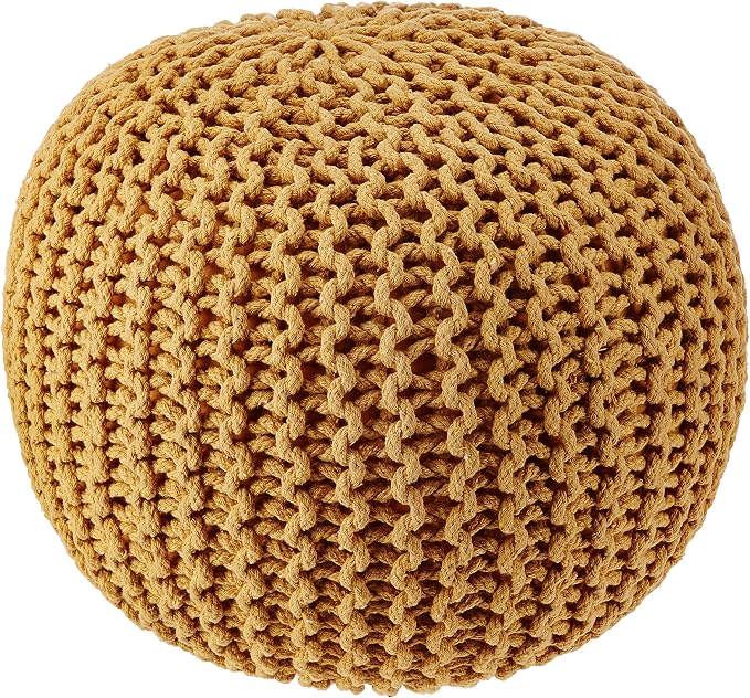 REDEARTH · Round Pouf Ottoman by REDEARTH