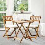 Idzo Heavy Duty 400lbs Capacity Patio Bistro Set 3 Piece Outdoor, Folding - Image 2