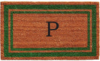 Calloway Mills Green Border 24" x 36" Monogram Doormat by Callowaymills