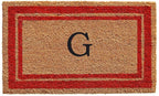 Calloway Mills 153032436G Red Border 24" x 36" Monogram Doormat by Callowaymills