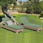 Outdoor Chaise Lounge Cushion Set of 2, Fadesafe Water-Repellent Lounge Deck - Image 9