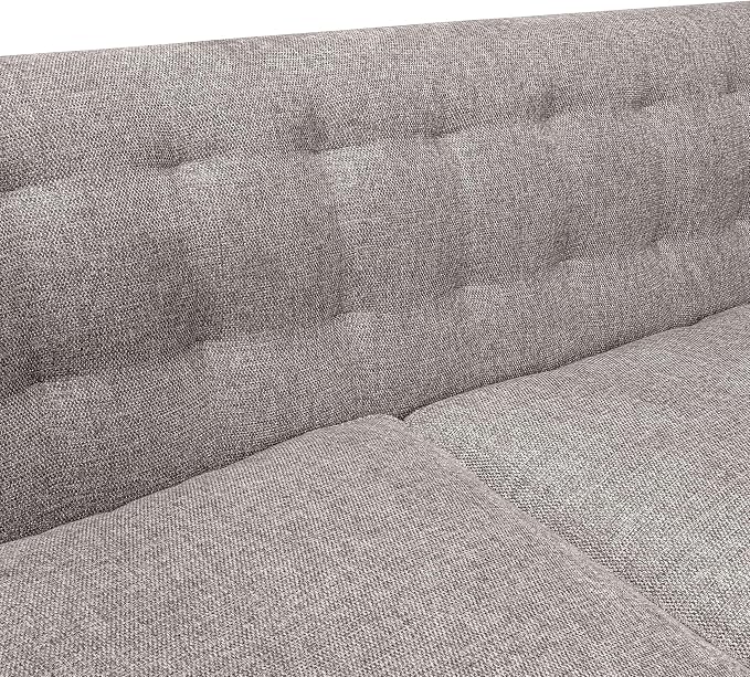 Armen Living Annabelle 80" Modern Gray Fabric Sofa - Image 8